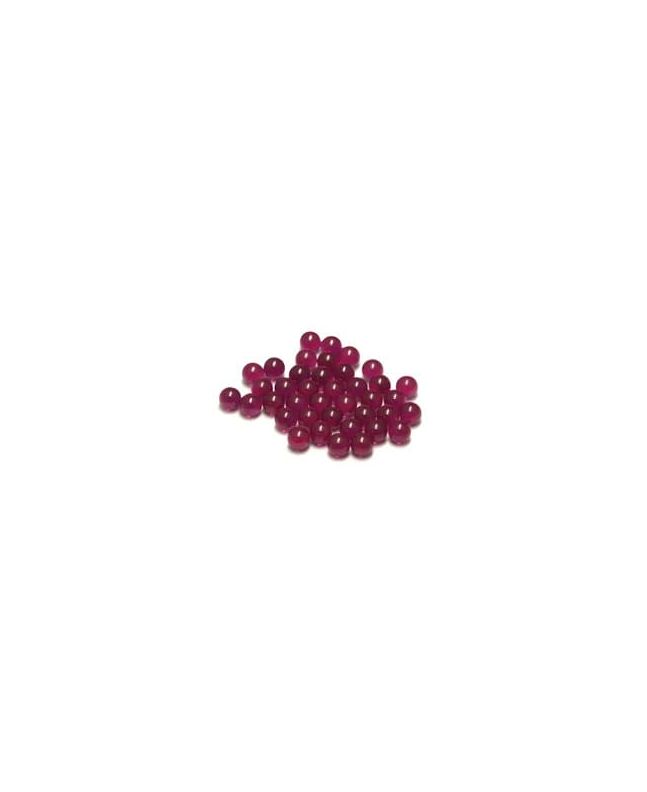 Ruby Beads 3 mm - balls 50 pieces