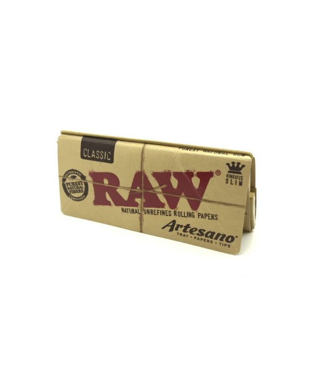 KS RAW Classic Artesano Slim papers - tray + tips