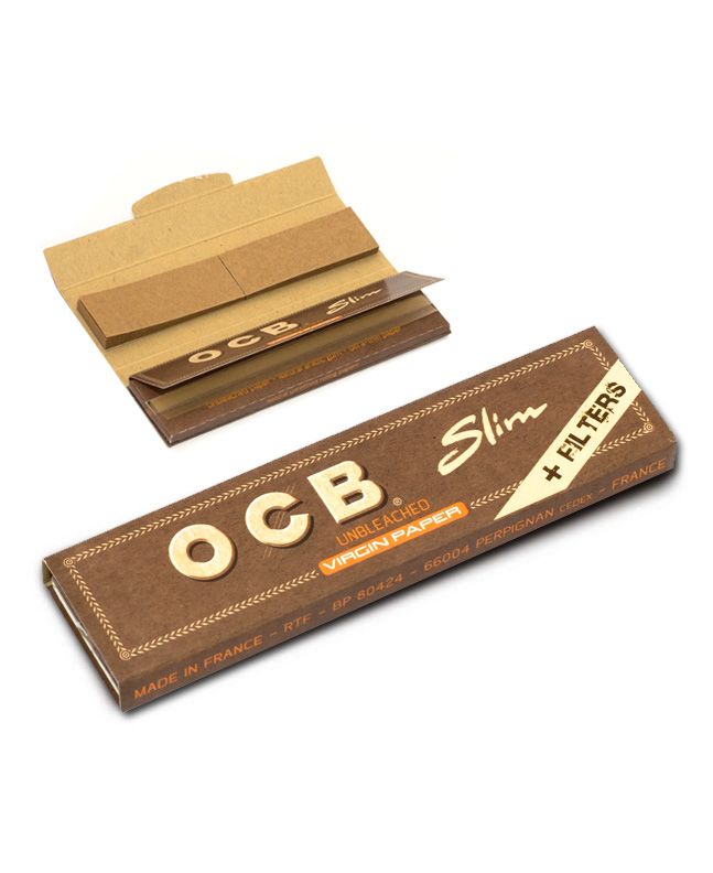 OCB Slim Virgin Brown + filter papers