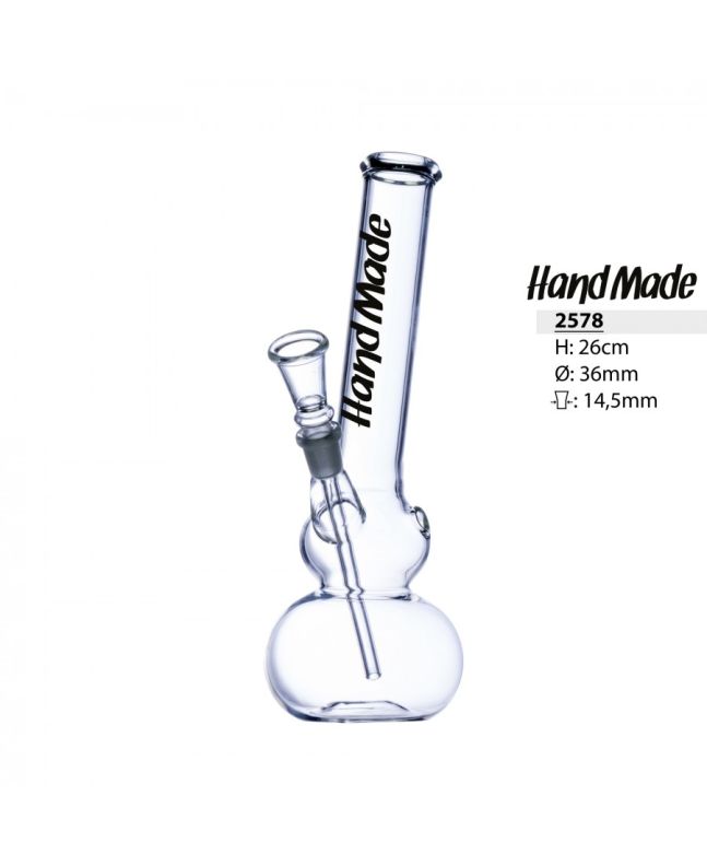 Glass bong Hand Made H 26cm, 14,5 mm