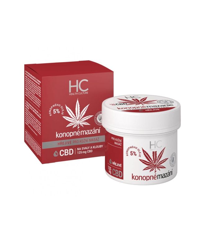 Warming hemp ointment with high CBD content 125ml