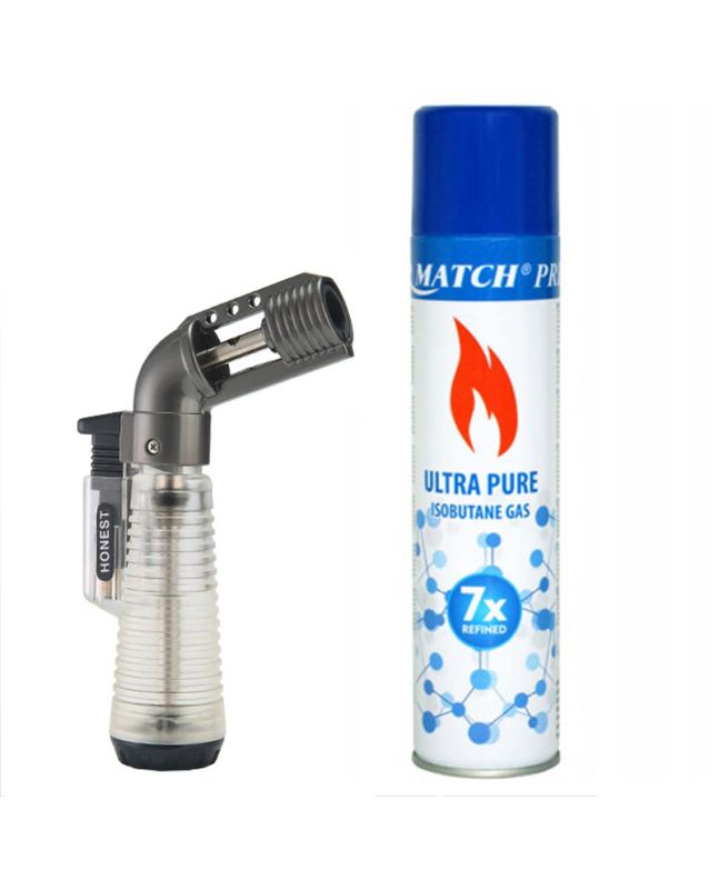  Lighter gas burner Honest WT-1 + GAS Silver Match