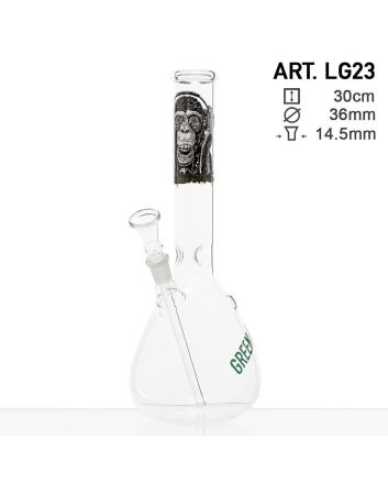 Glass Bong Greenline H 30 cm C 14,5 mm