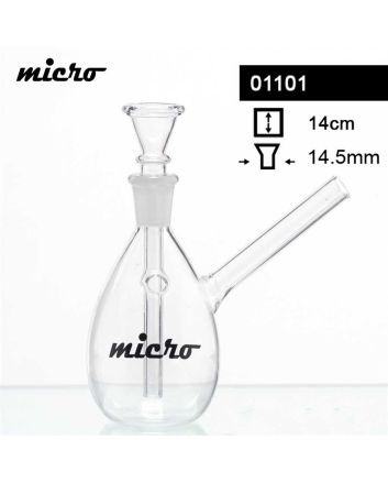 Glass Bong Micro H 14 cm C 14,5 mm 
