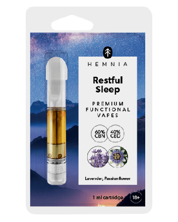 Hemnia Restful Sleep Refill - 40% CBD, 60% CBN, lavender, passionflower - 1 ml