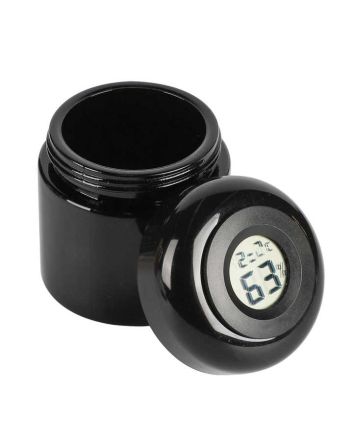 Glass Herb Jar with Hygrometer - 1000 ml