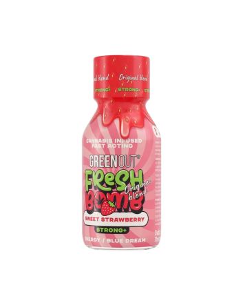 Cannabis Shot Green Out® Fresh Bomb Sweet Strawberry Strong+