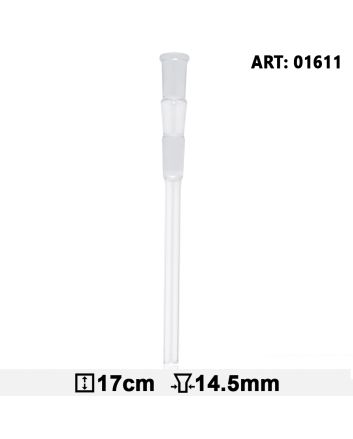 Glass bong adapter cut 14.5 mm, length 17 cm