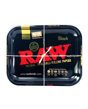 Raw Black joint rolling tray large 34 x 28 cm