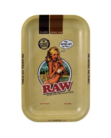 Raw Girl joint rolling tray medium 27,5 x 17,5 cm
