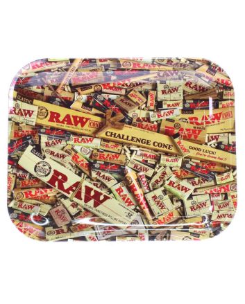 Raw Papers joint rolling tray large 34 x 28 cm