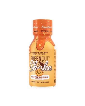 Cannabis Shot Green Out® Shake, Toffee Cookie Strong+