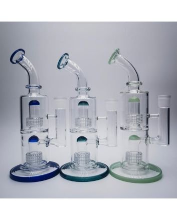 Glass bong with percoolator, bubbler H 29 cm 18,8 mm Φ 65 mm