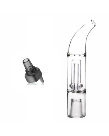 Set: bubbler + glass mouthpiece adapter 14 mm - X-Max V4 Pro