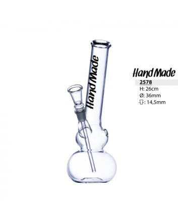 Glass bong Hand Made H 26cm, 14,5 mm