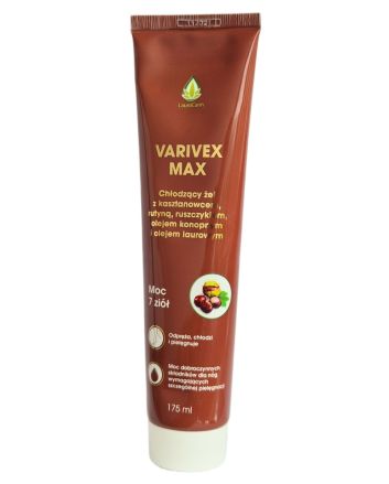 Gel for swollen legs and varicose veins Varivex Max horse chestnut, butcher's broom, rutin 175ml