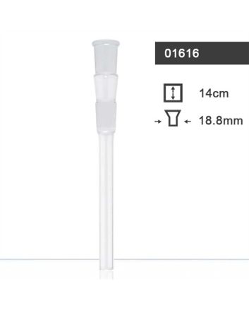 Glass bong adapter cut 18.8 mm, length 14 cm