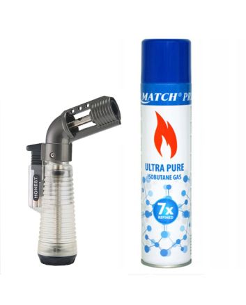  Lighter gas burner Honest WT-1 + GAS Silver Match