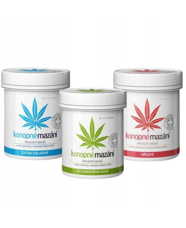 Set of 3 Medicprogress Hemp Ointments