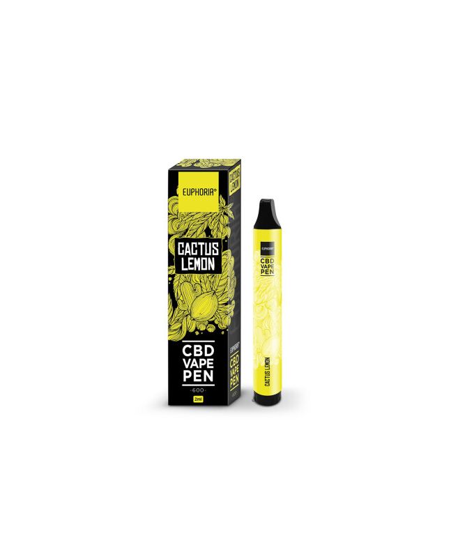 Euphoria CBD Disposable Vape Pen - Cactus Lemon, 2 ml