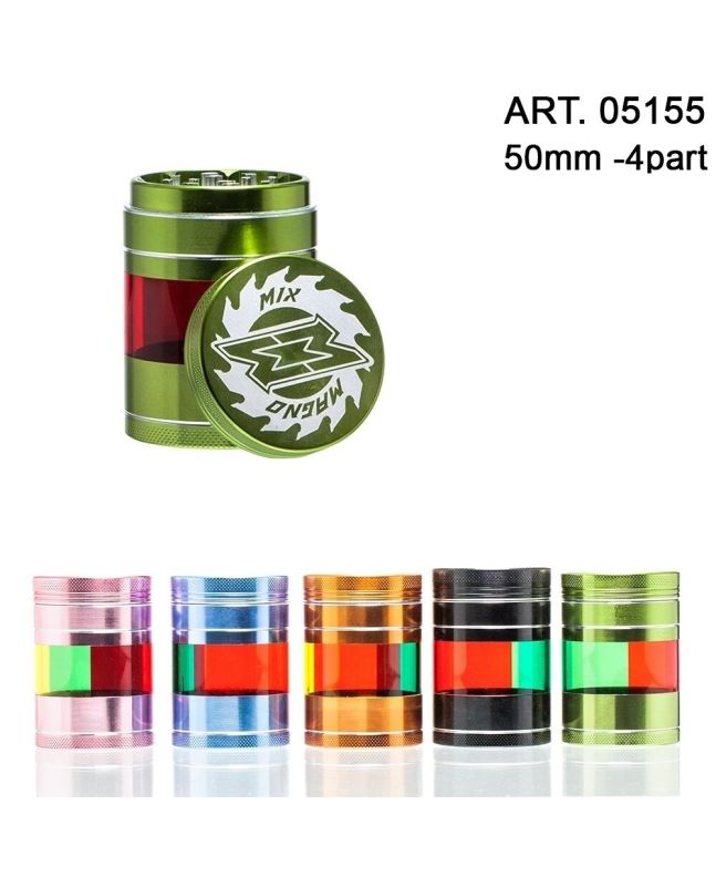 Aluminum herb grinder Magno MIX 50 mm, 4 parts