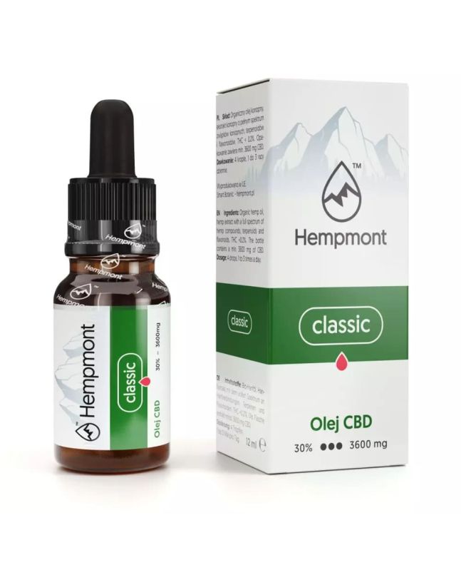 CBD Hemp Oil 30% 3600mg, Hempmont Classic – 12ml