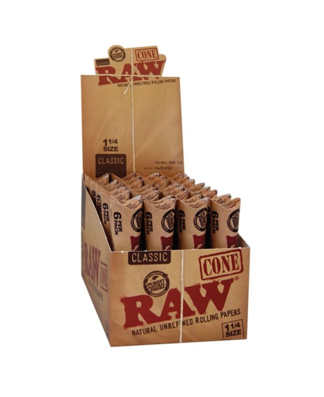 RAW Classic Cone 1 1/4 - Ready Joints 6 pieces