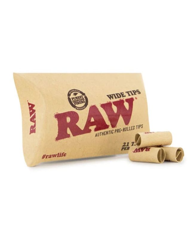 Raw Wide Tips - Prerolled Paper Tips