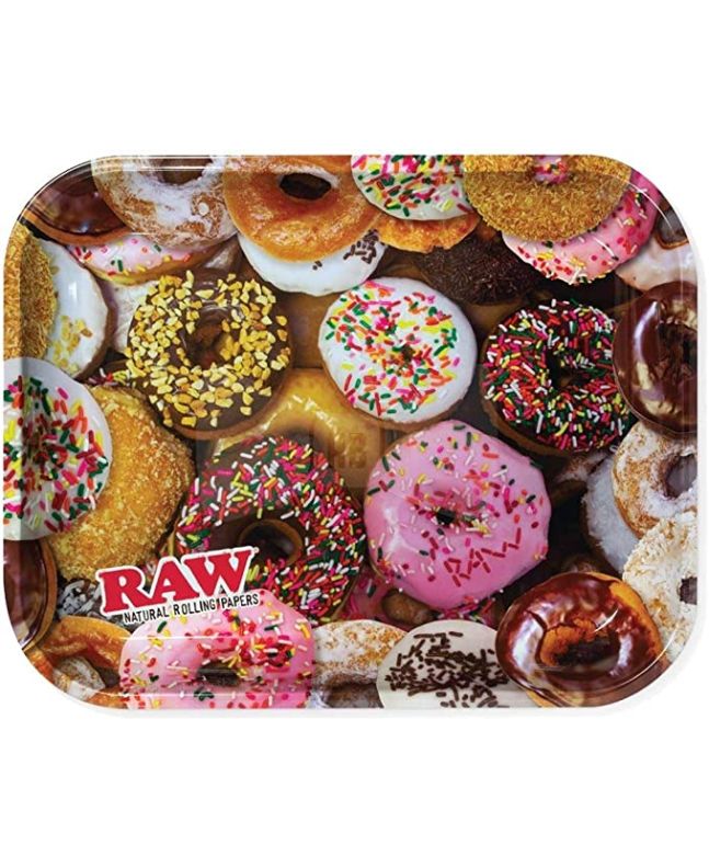 Raw Doughnuts joint rolling tray large 34 x 28 cm