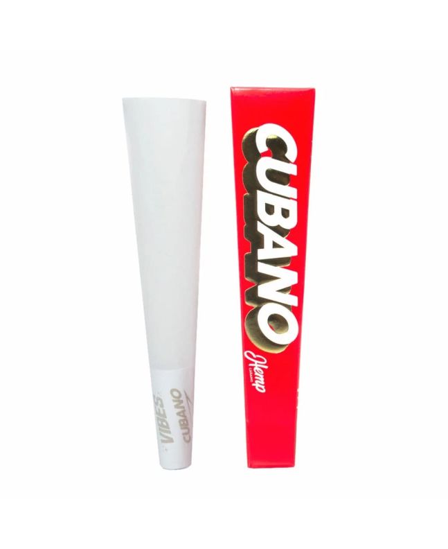 VIBES Cubano Hemp - ready cone tissue paper RED